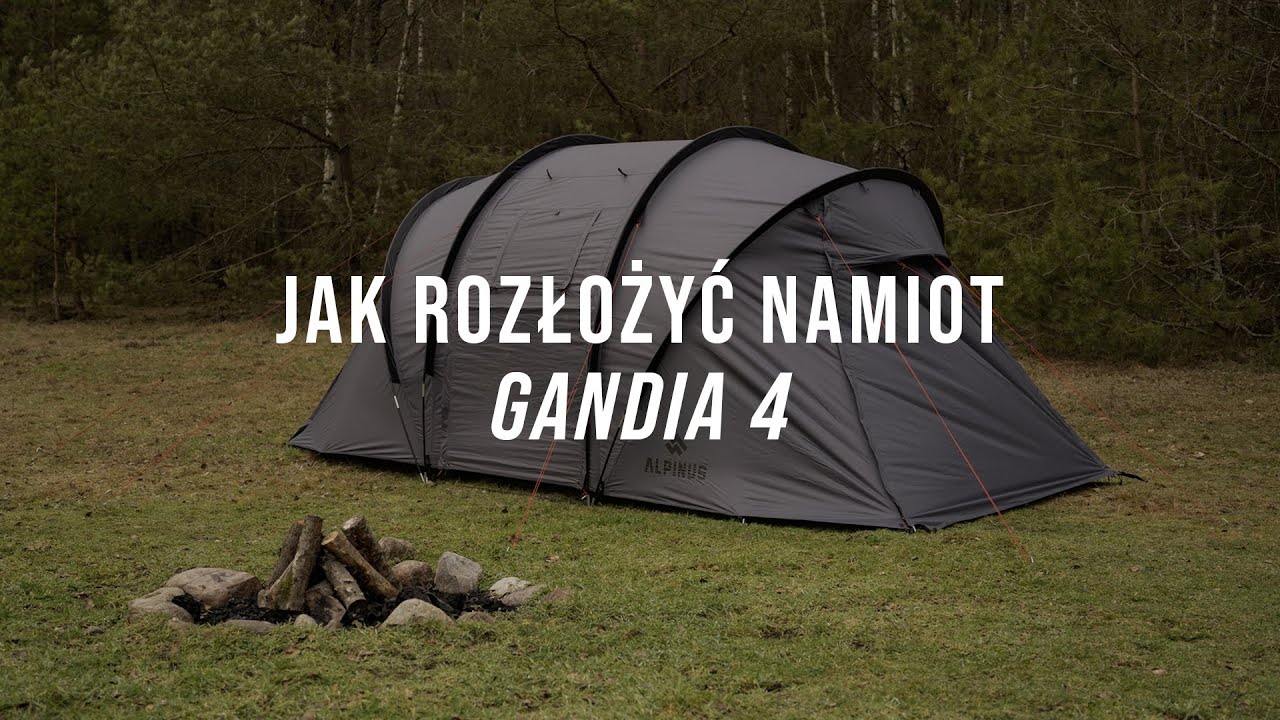 Jak rozłożyć namiot Alpinus Gandia 4 [INSTRUKCJA]