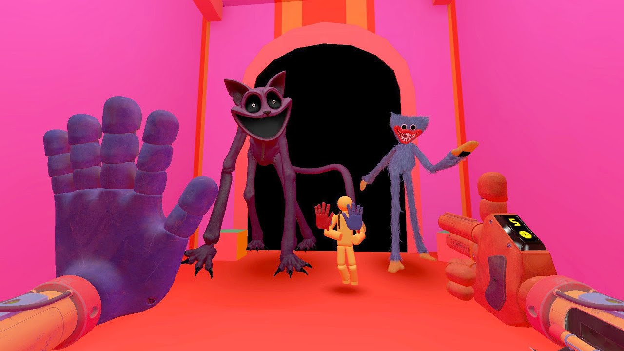 NEW LEVEL! AMAZING CIRCUS! Huggy Wuggy & CatNap Chase 100 Players in Garry's Mod Gmod