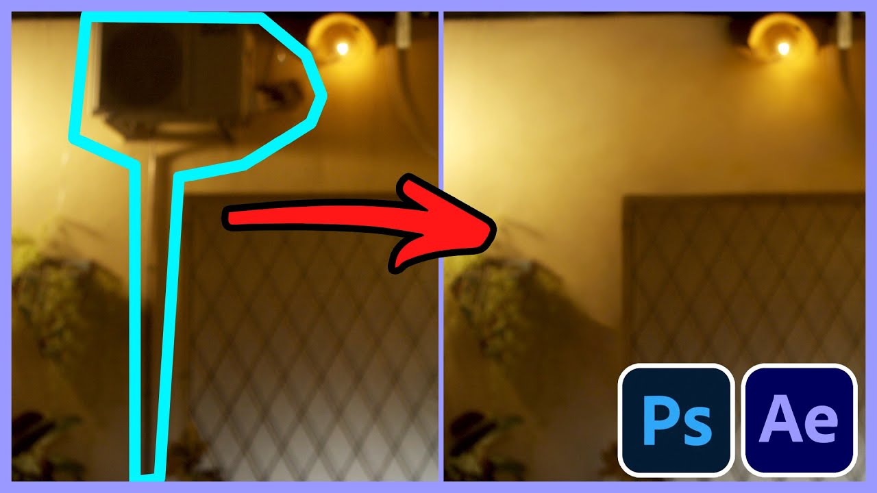 BORRAR OBJETOS y PERSONAS de un VIDEO con PHOTOSHOP y AFTER EFFECTS