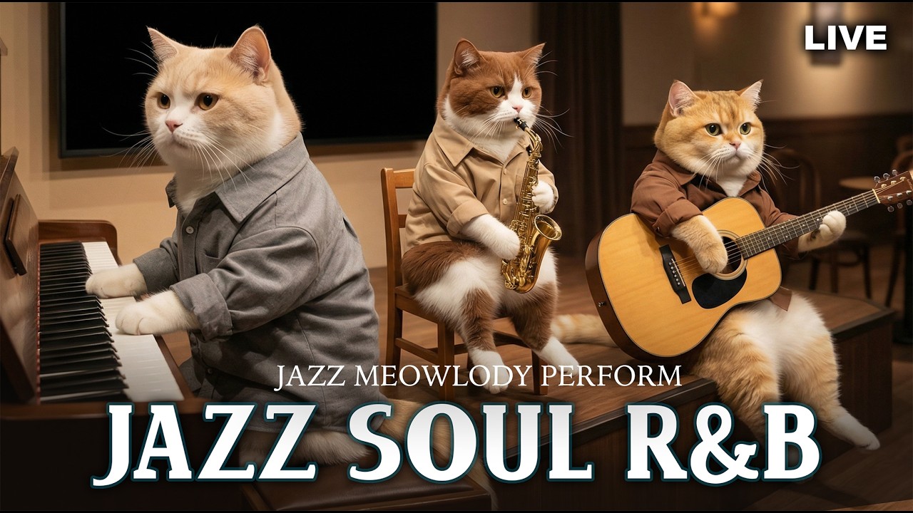 Smooth Jazz Soul R&B for Sleep, Focus & Peaceful Nights | Jazz Meowlody