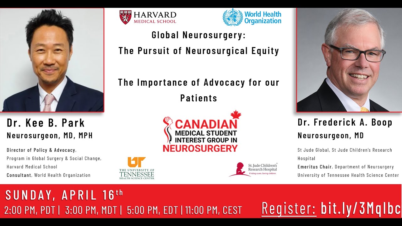 Global Neurosurgery Keynote with Dr. Park and Dr. Boop