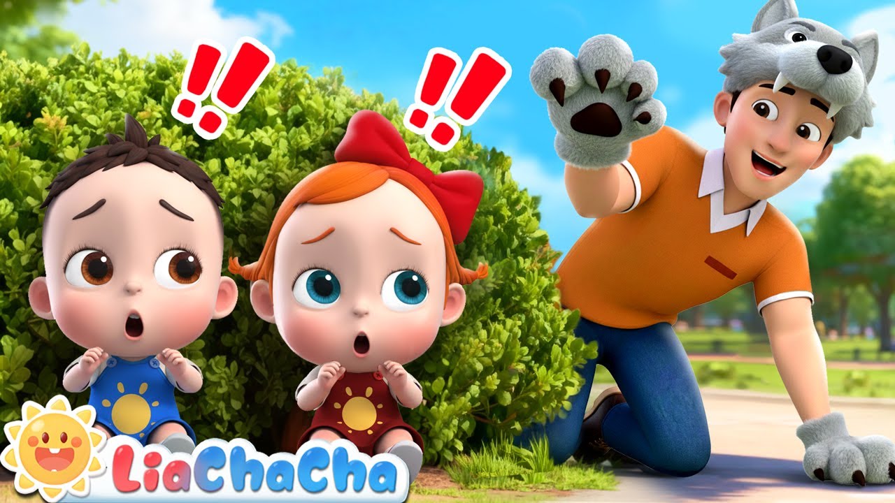 The Wolf Is Coming! Run Away🐺| Family Game Song | Nursery Rhymes & Kids Songs | LiaChaCha