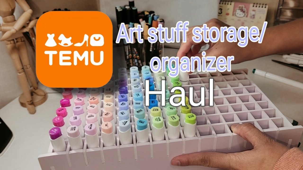 TEMU Art storage haul/ Ohuhu markers