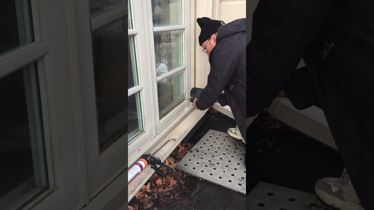 How to clear condensation inside a window glass sealed unit by drilling exterior vent hole