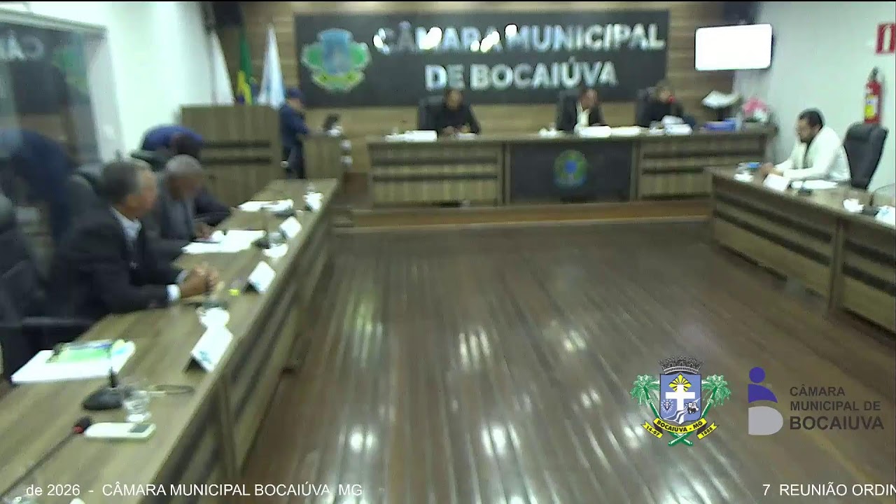 7  REUNIÃO ORDINÁRIA  - 23 de FEVEREIRO de 2026  -  CÂMARA MUNICIPAL BOCAIÚVA  MG