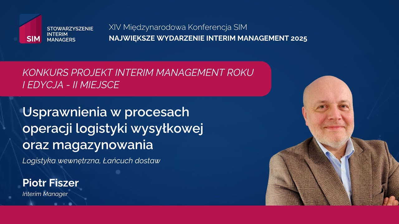 KONKURS PROJEKT INTERIM MANAGEMENT: I EDYCJA - II MIEJSCE - P. FISZER