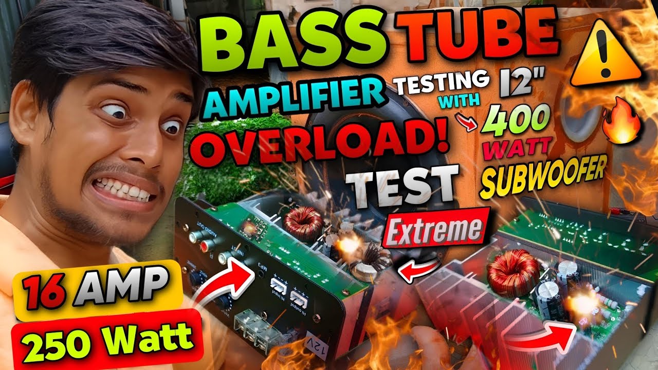 Extreme Overload! Testing Of ₹899 Rupees Bass Tube Amplifier.. | Bass Tube Amplifier Full Load Test