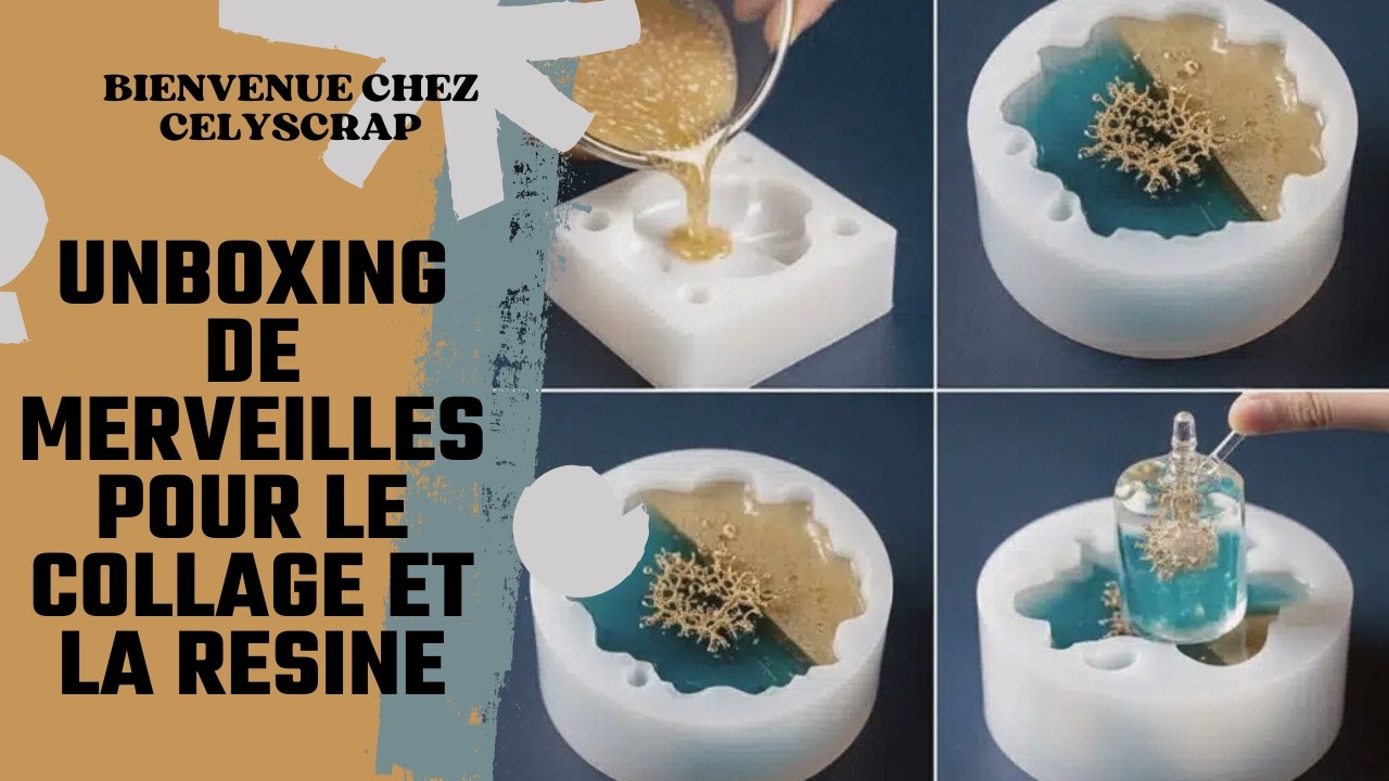 UNBOXING DES MERVEILLES POUR LE COLLAGE ET LA RESINE