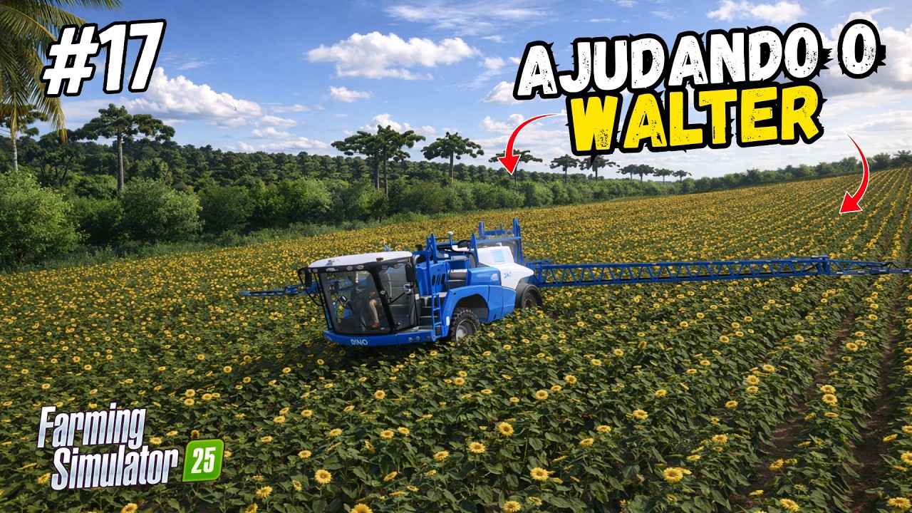 AJUDANDO OS VIZINHOS - ESTAMOS DE VOLTA - FARMING SIMULATOR 25 - EP 17 ( FAZENDA CEDRO ALTO )
