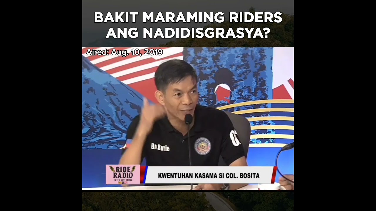 Para kay Rep. Bonifacio Bosita, may isang mahalagang bagay ang kulang sa maraming riders. #riders