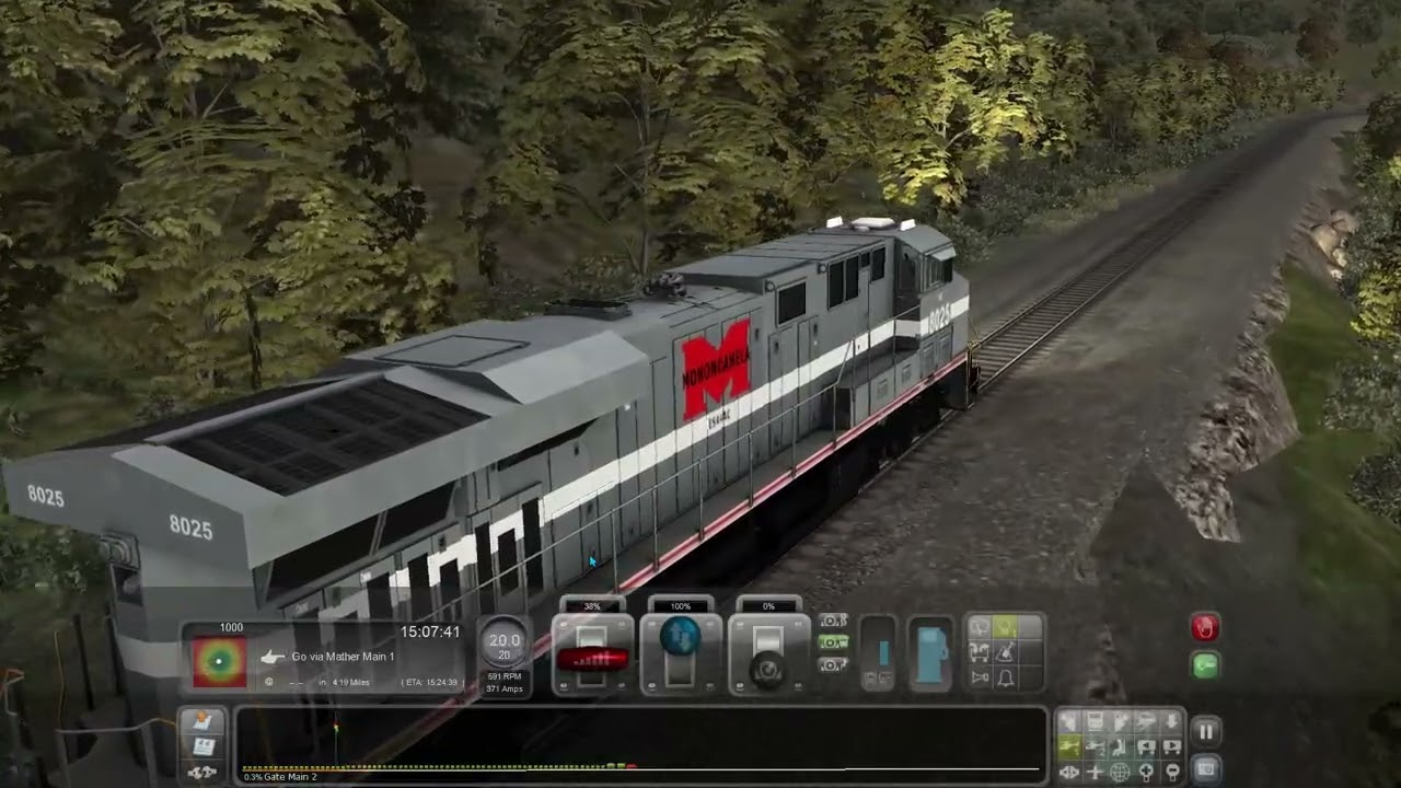 Loaded rock train (part 1).