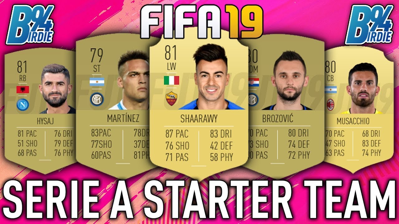 FIFA 19 SQUAD BUILDER - Serie A Starter Team