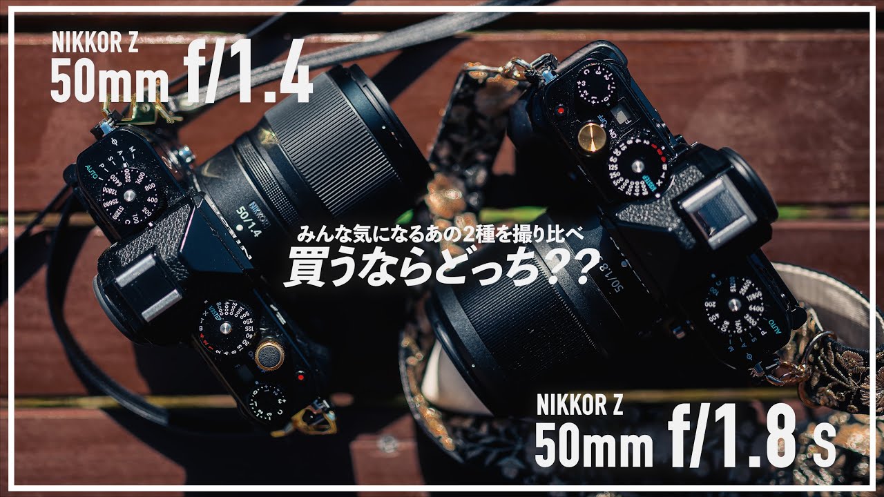 【レンズ比較】超大接戦！NIKKOR Z 50mm f1.4とf1.8Sを撮り比べてみた！【ニコン｜Vlog｜レビュー】