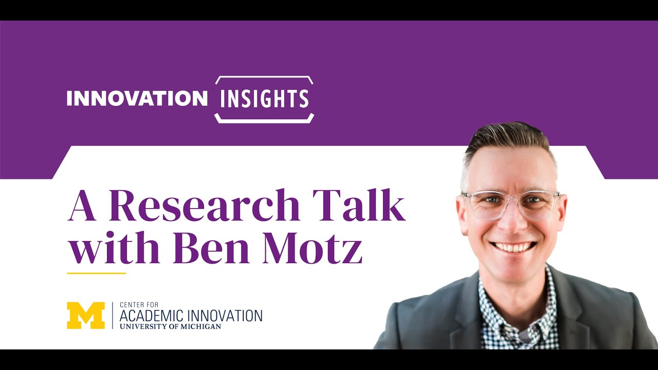 Casting a Wider Net | A Research Talk with Ben Motz