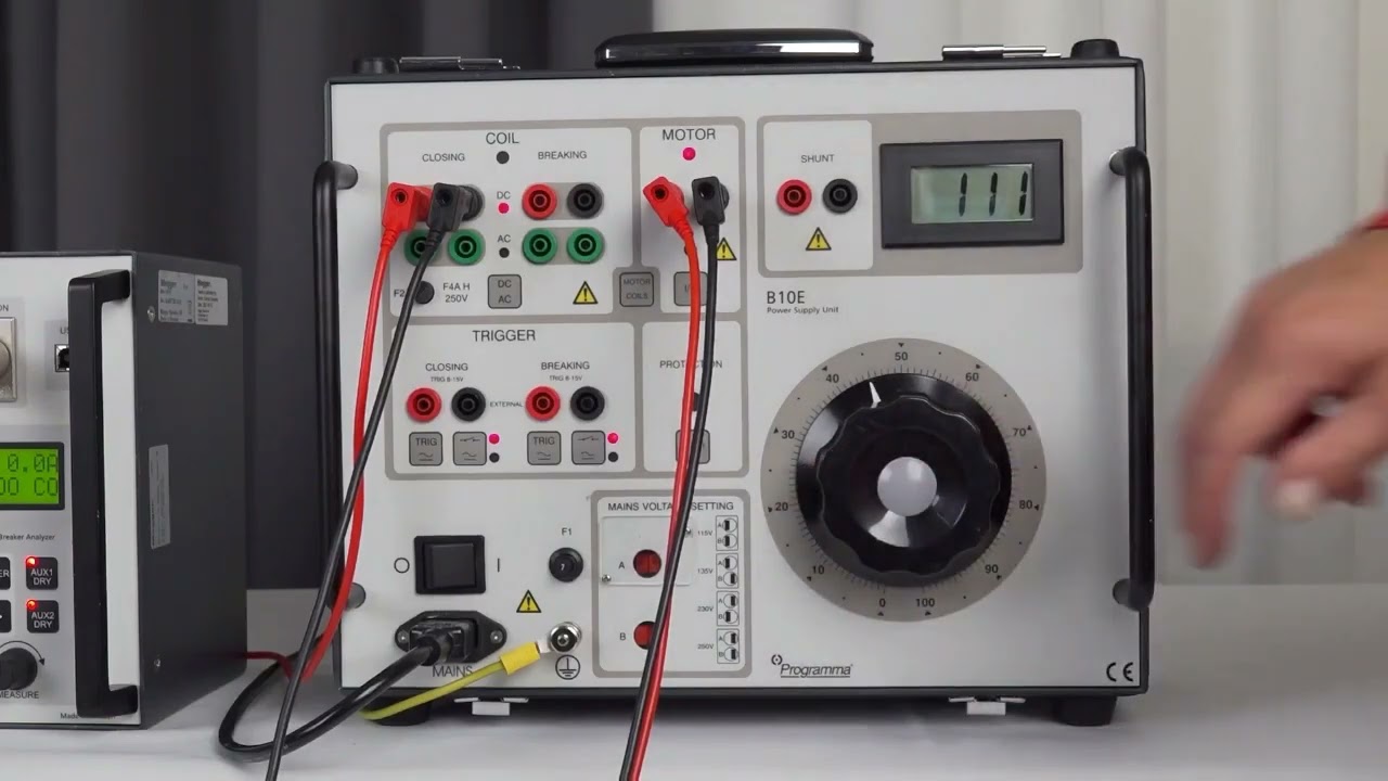 Megger EGIL Circuit Breaker Analyser - How to test a medium voltage circuit breaker