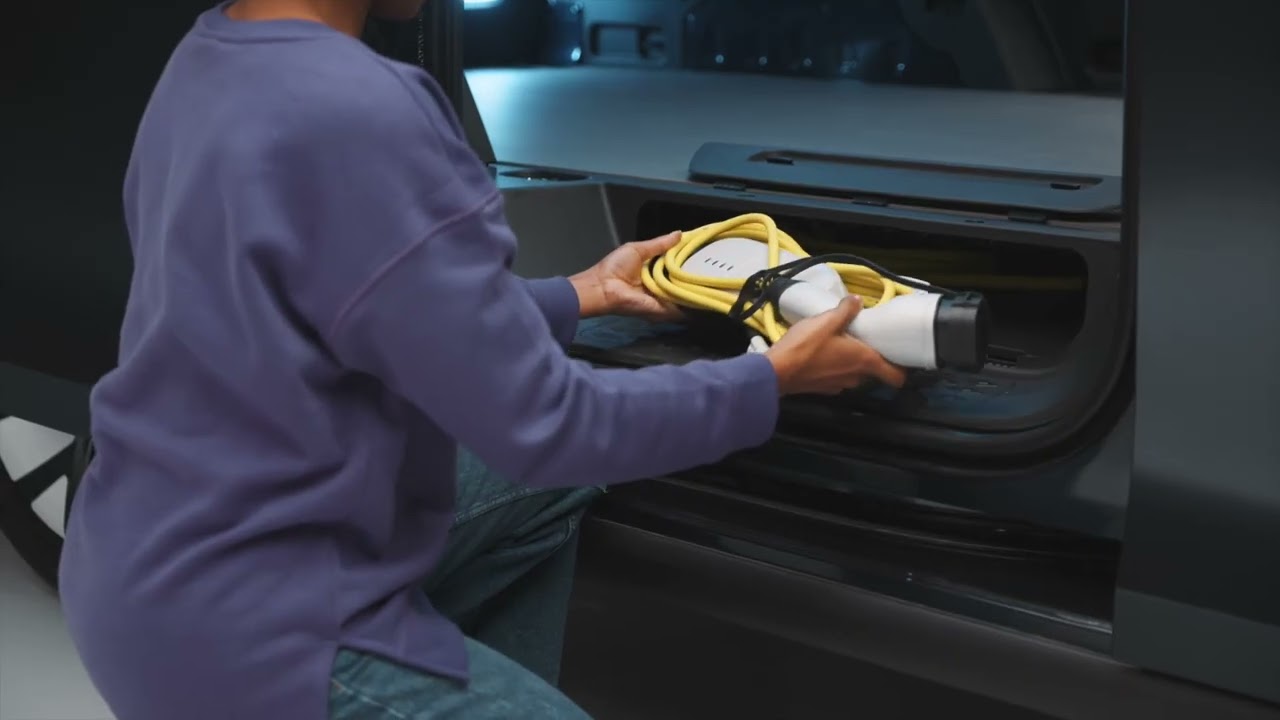 Volkswagen ID. Buzz Cargo - How to access the Charging Cable