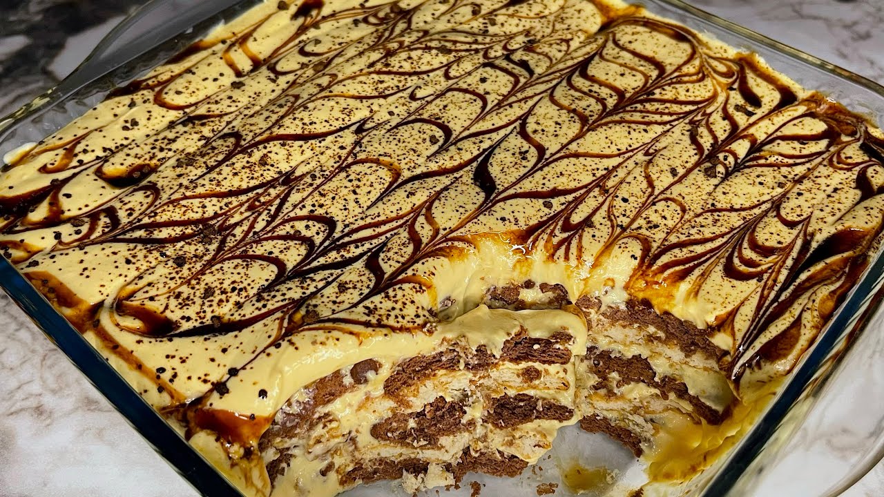 كيكة النسكافيه الباردة 🧊 بطريقة سهلة ومختلفة وطعم رهيببب 😍 تستحق التجربة