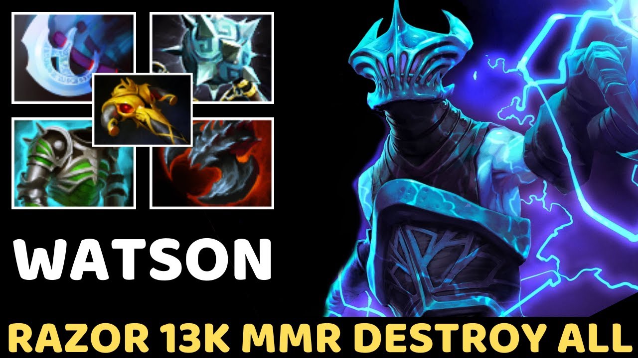 WATSON [Razor] 13K MMR Destroy All 7.35 Dota 2