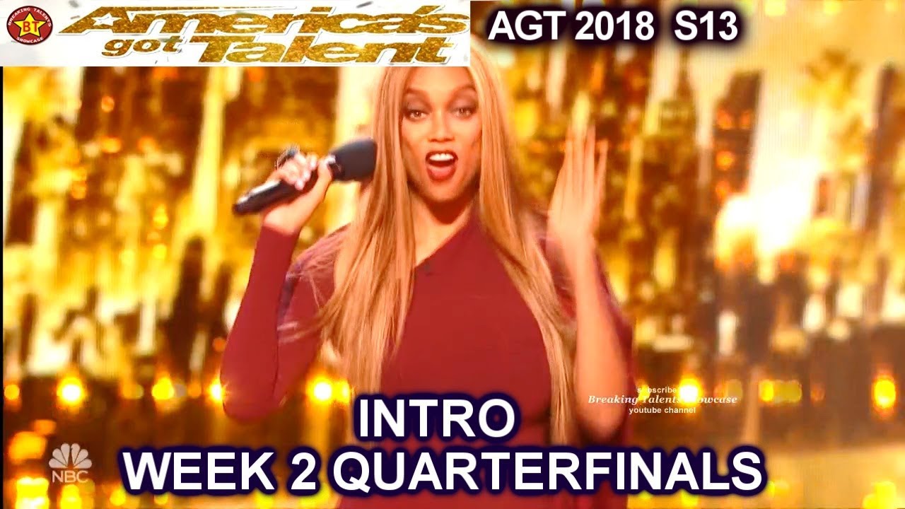 INTRO QUARTERFINALS Week 2 America's Got Talent 2018 Live Shows - AGT