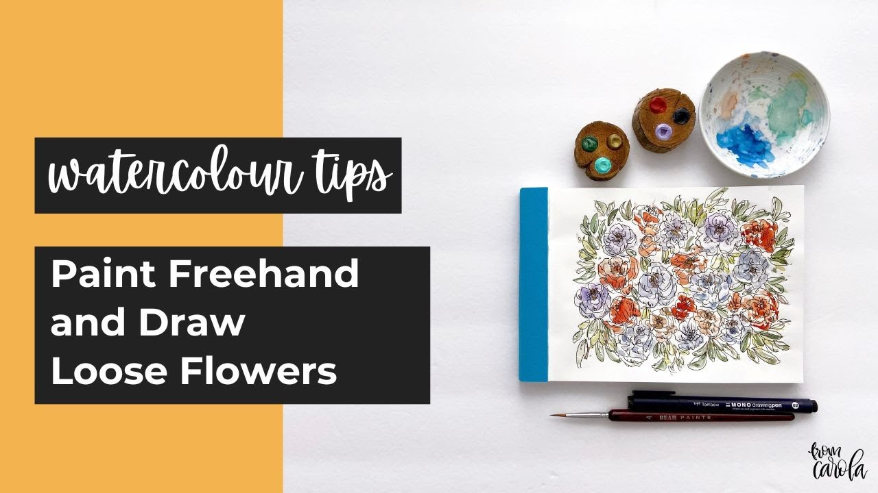 My Simple Technique for Painting & Drawing Loose Florals