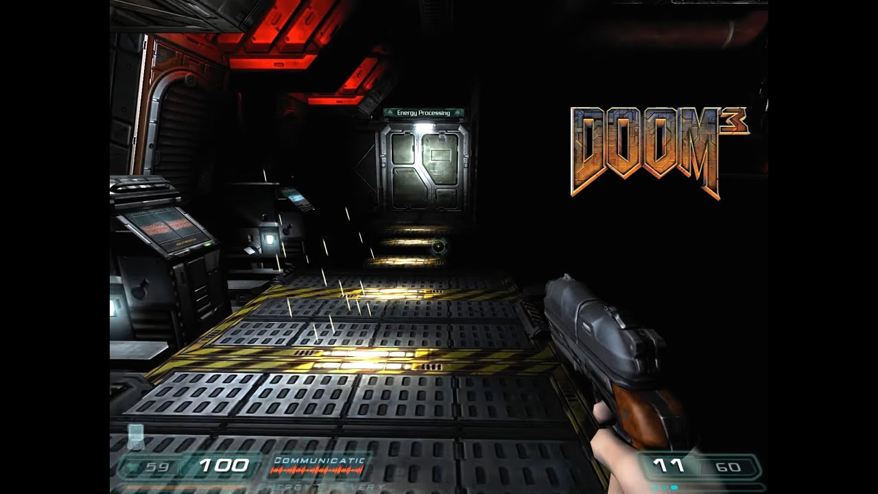 Doom 3 | id Tech 4 | Gameplay Footage #1 | Maxed out graphics