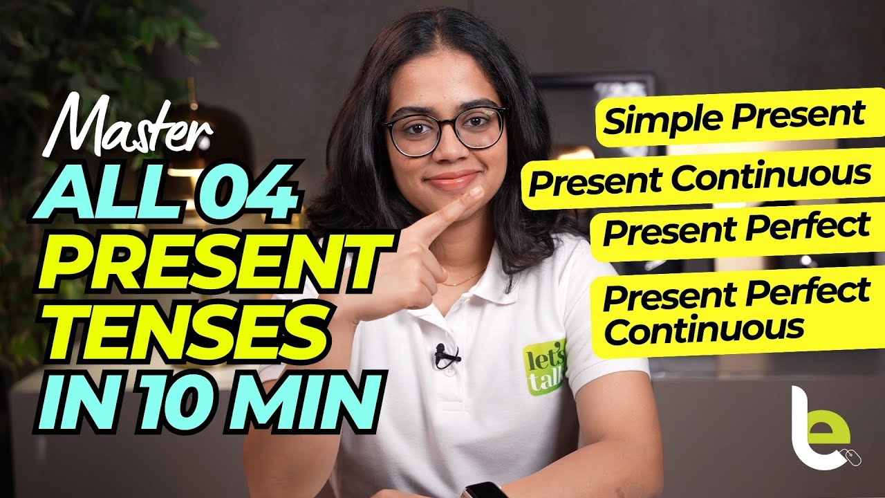 Learn All Present Tenses In 10 Min | English Grammar Lesson | Best Method To Learn English Tenses
