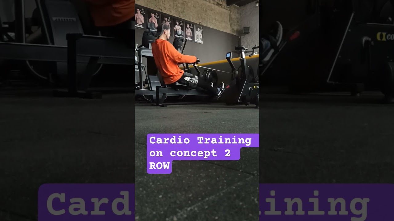 Cardio Training on concept 2 ROW