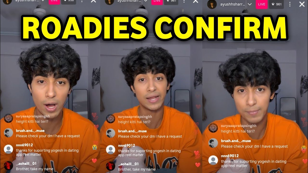 Ayush Sharma Instagram Live | Ayush Sharma Talking About Roadies Show || 
