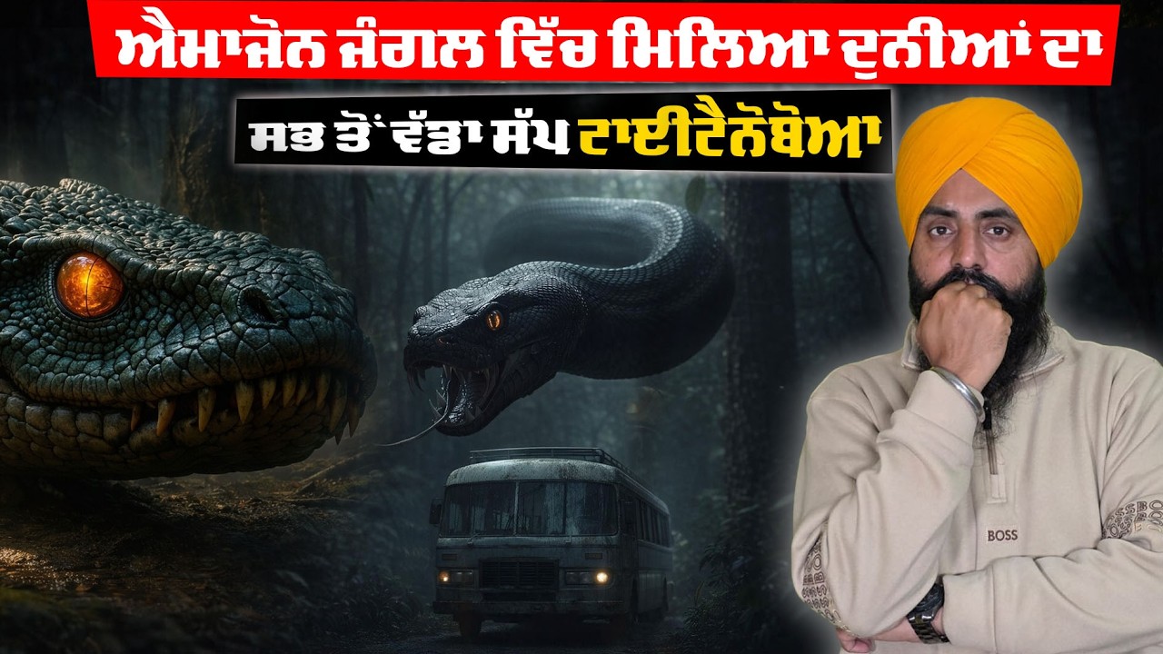 ਐਮਾਜੋਨ ਜੰਗਲ ਵਿੱਚ ਮਿਲਿਆ ਦੁਨੀਆਂ ਦਾ ਸਭ ਤੋਂ ਵੱਡਾ ਸੱਪ ਟਾਈਟੈਨੋਬੋਆ🔖 Hashtags#Titanoboa #WorldsLargestSnake