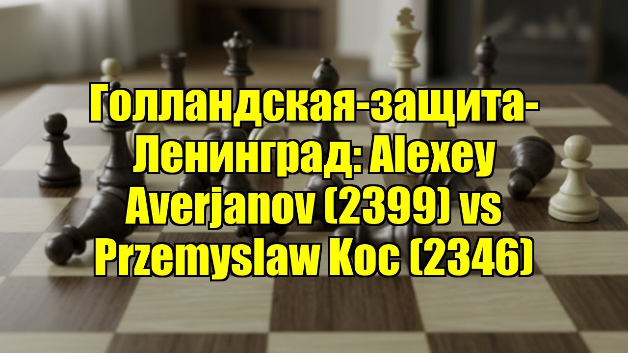 Голландская-защита-Ленинград: Alexey Averjanov (2399) vs Przemyslaw Koc (2346)