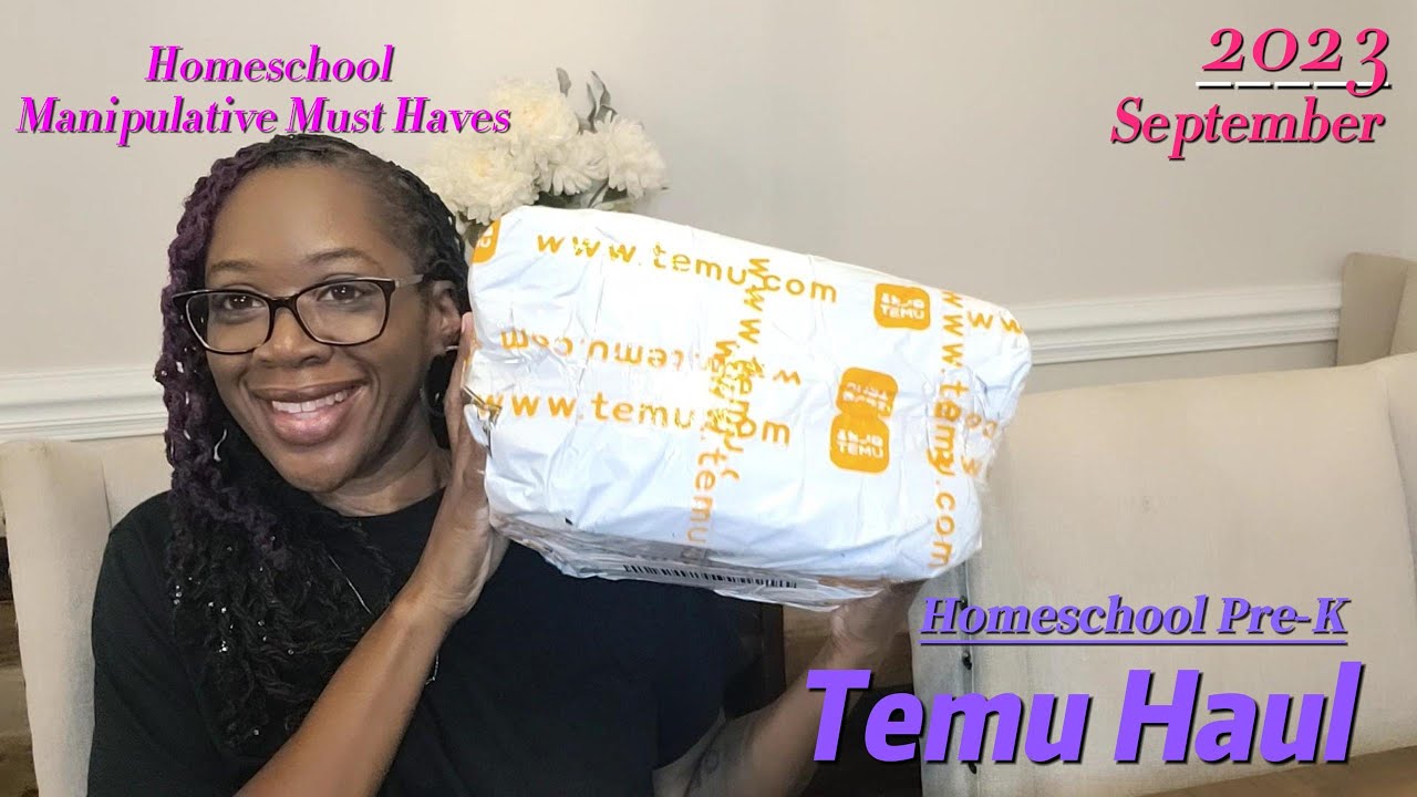 Homeschool Preschool Temu Haul
