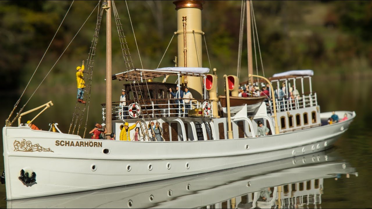 RC Modellboot Deutschlands schönstes Dampfschiff SCHAARHÖRN