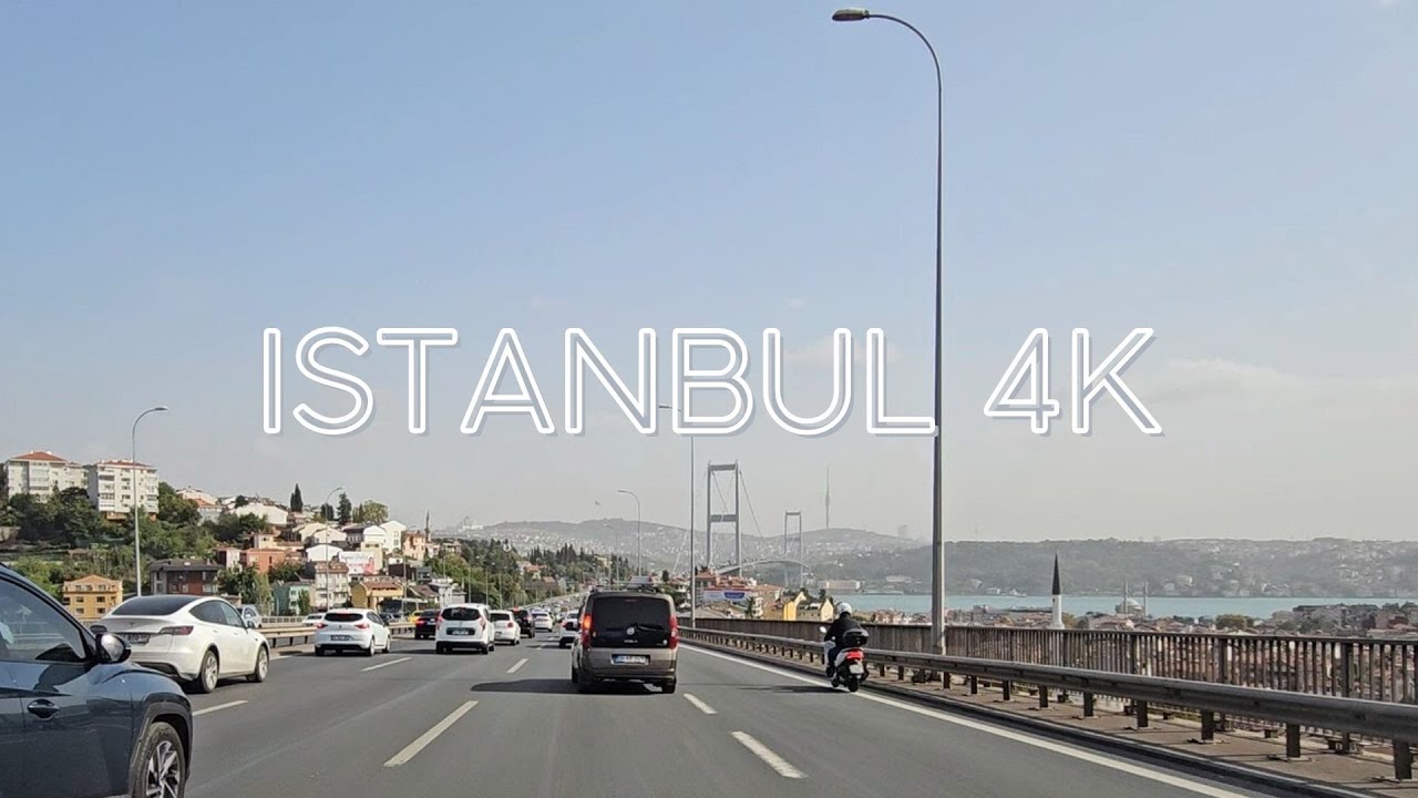 Istanbul 4K Drive from Levent to Tuzla via Bosphorus Bridge - Istanbul Virtual Drive