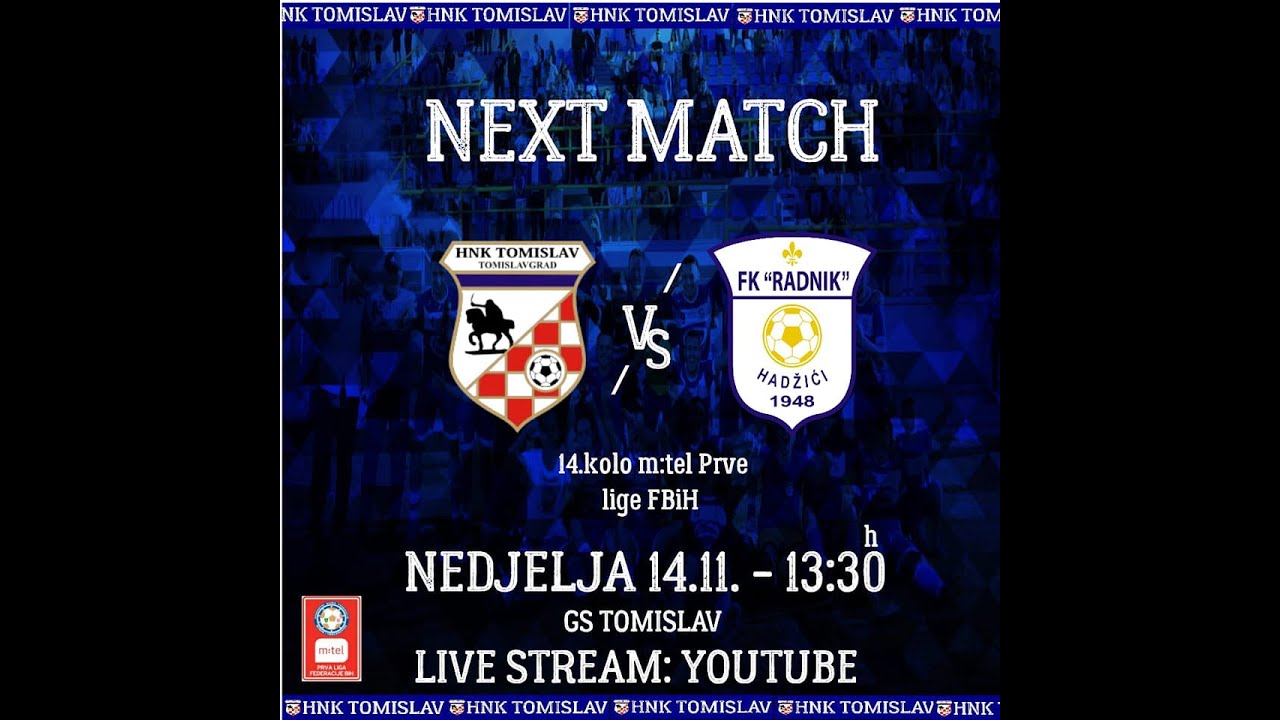 HNK Tomislav - FK Radnik | m:tel Prva liga FBiH | 14. kolo