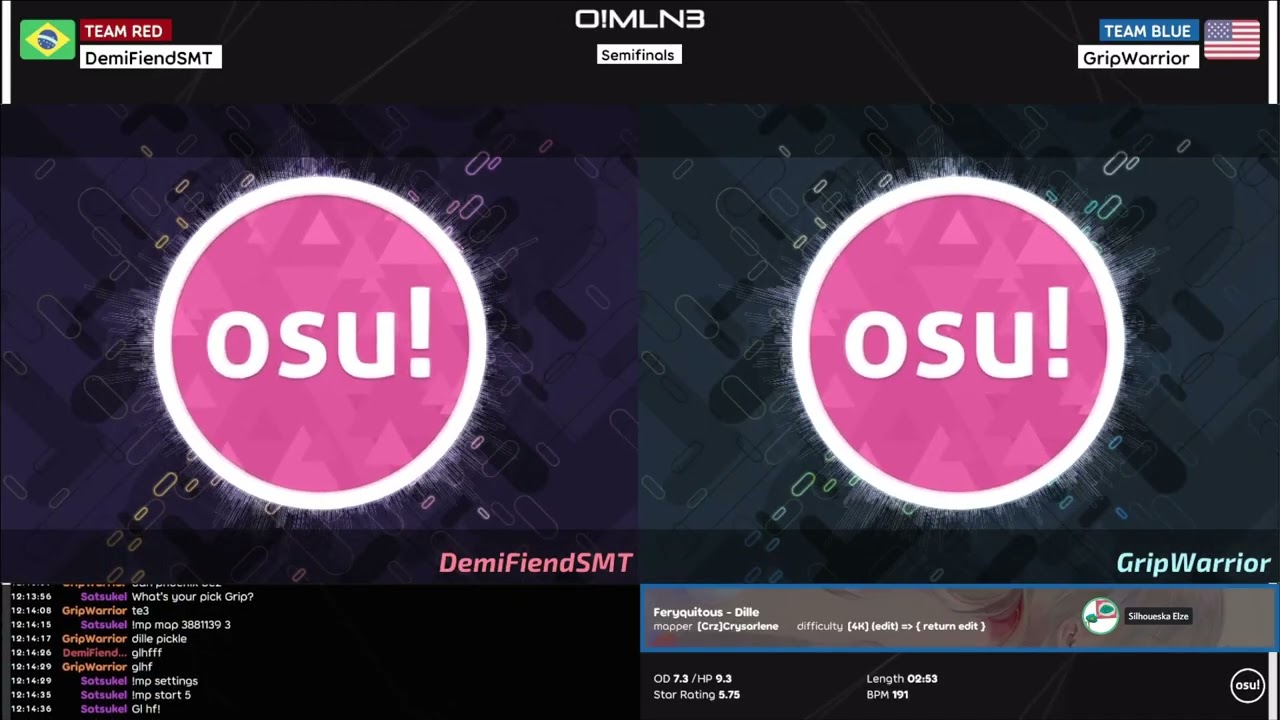 o!mLN3 Semifinals: DemiFiendSMT vs GripWarrior (Winner's Bracket)