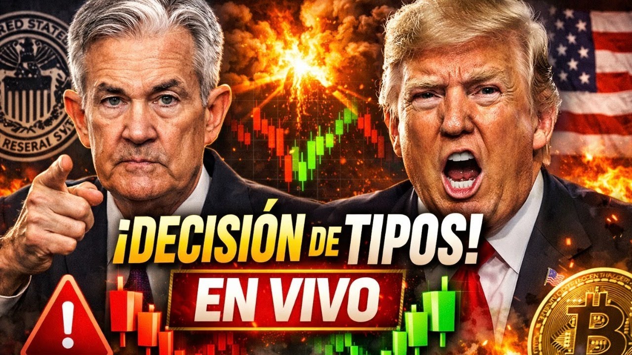 🚨 HOY EXPLOTA EL MERCADO 💥 Decisi&oacute;n de Tipos EN VIVO | Bitcoin & Trading