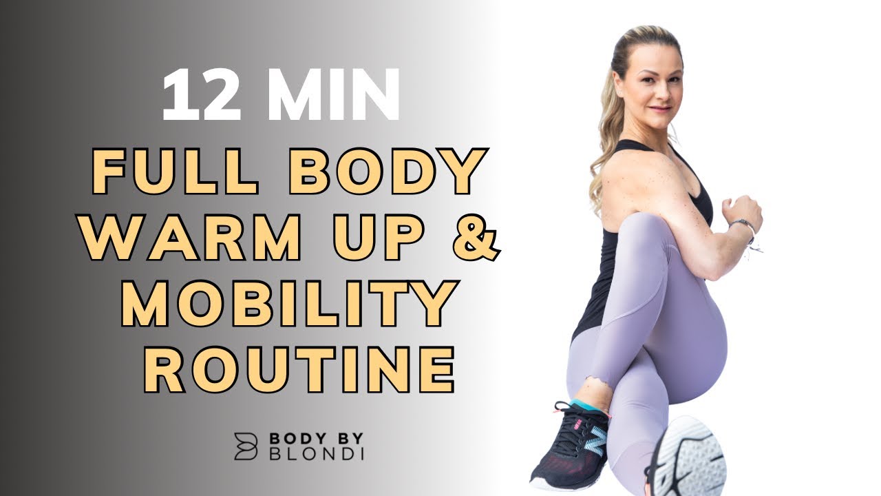 12-Min At-Home Warm Up Routine | Full Body Mobility & Stretch | Amy Aravantinos