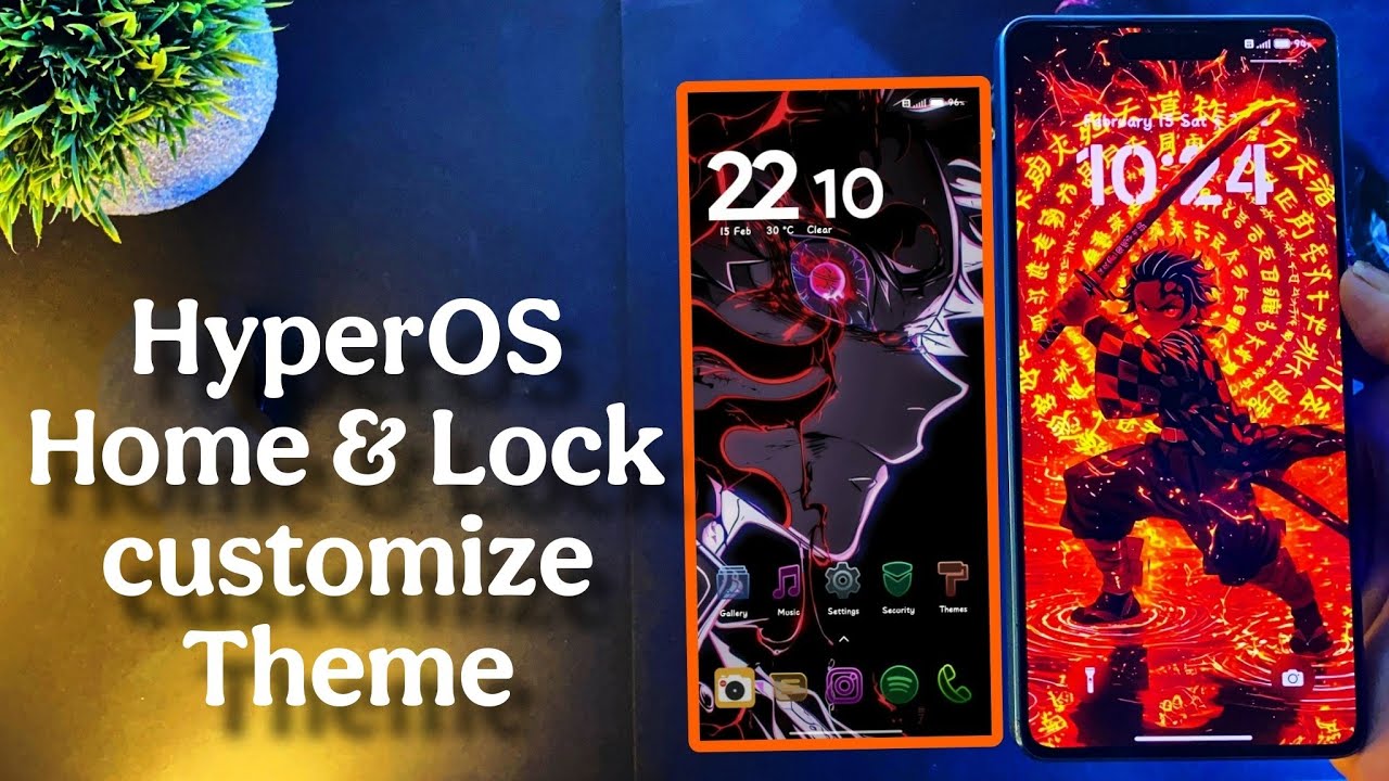 HyperOS Home & Lock Screen Customize Premium Theme For Any Xiaomi Devices | Demon Slayer | #hyperos