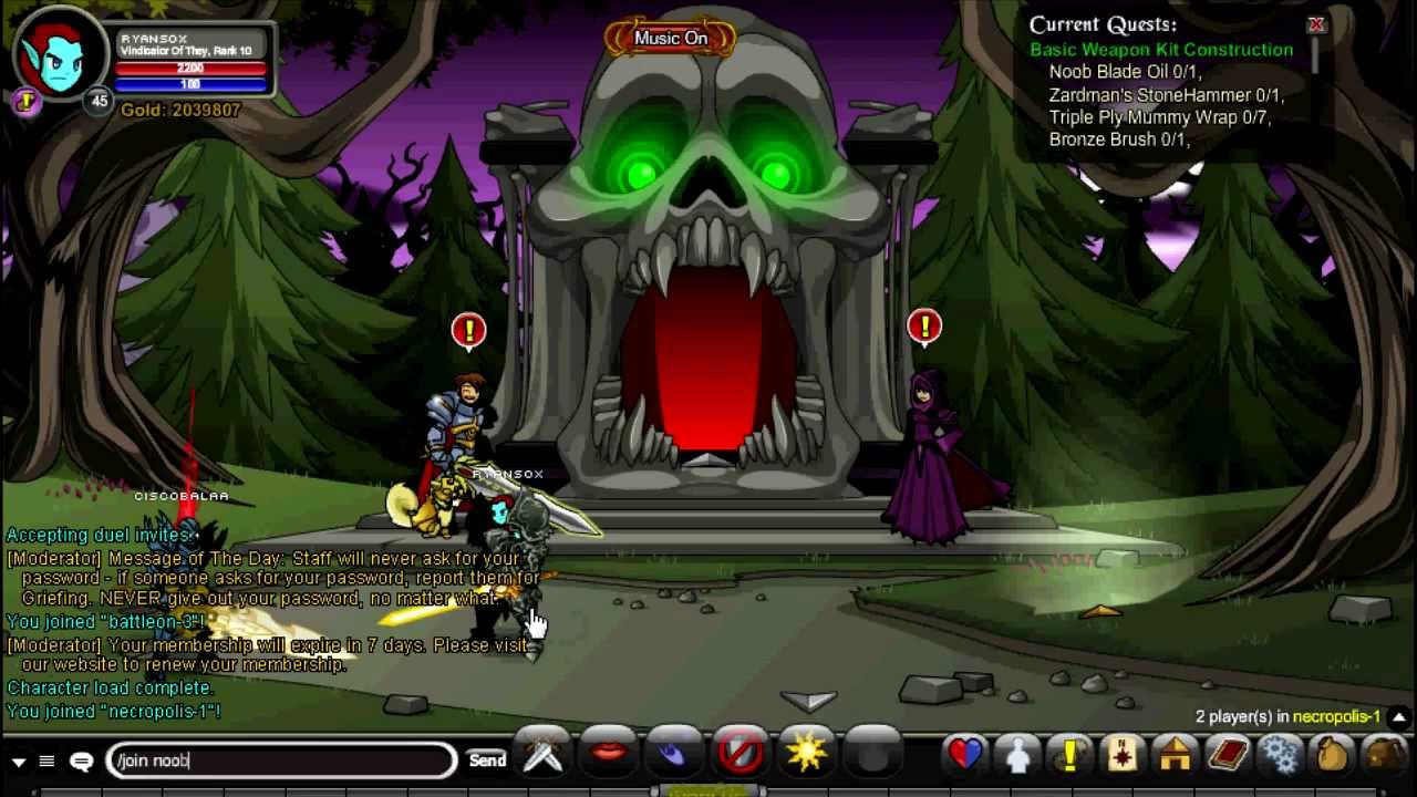AQW Tutorial - Blinding Light of Destiny Quest Chain Part 3