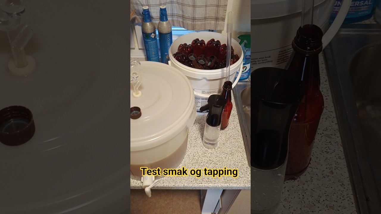 Test av Mjød og test tapping på 2 flasker. 