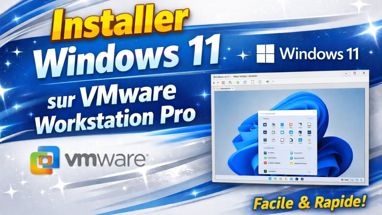 Installer et configurer Windows 11 Pro sur VMware Workstation Pro – Guide pratique 2026 #tutoriel