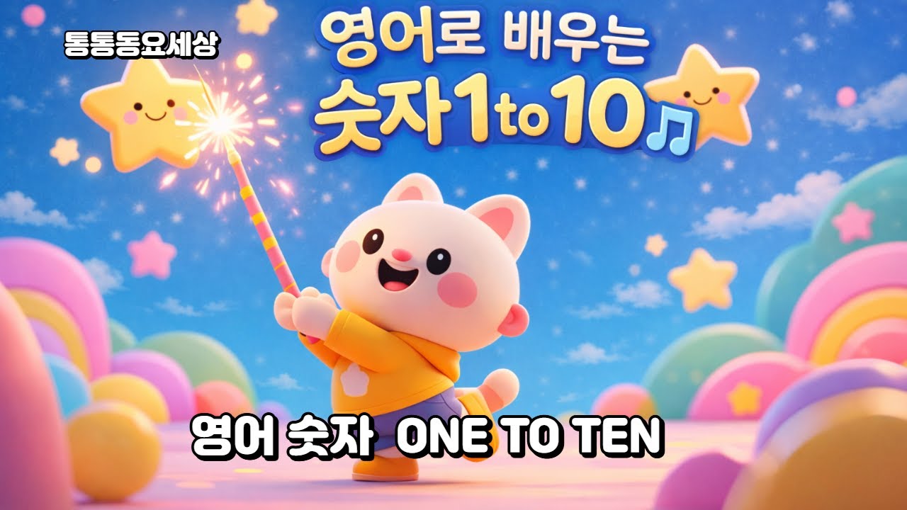 영어 숫자 배우기 1-10 | ONE TWO THREE 영어 동요 | 어린이 영어 교육 노래|신나는 어린이,영유아 동요|교육동요|통통동요세상 | TongTong Kids Song