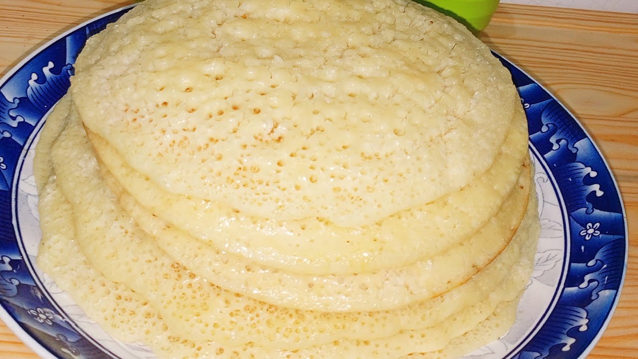 بغرير باسميد فقط بدون دقيق الابيض طريق ساهل وناجحة مئة بالمئة 👍