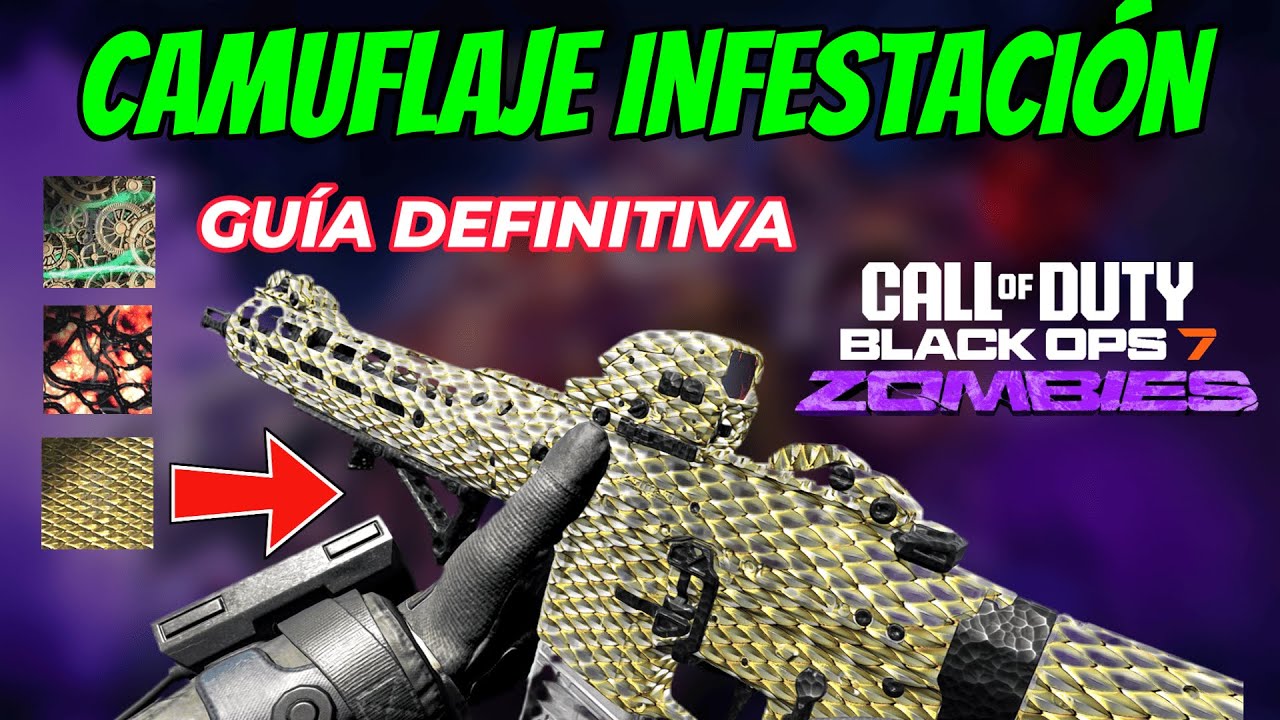 Consigue TODOS los CAMUFLAJES de BO7 ZOMBIES Rápido y fácil! (Infestación, Dragón dorado etc)