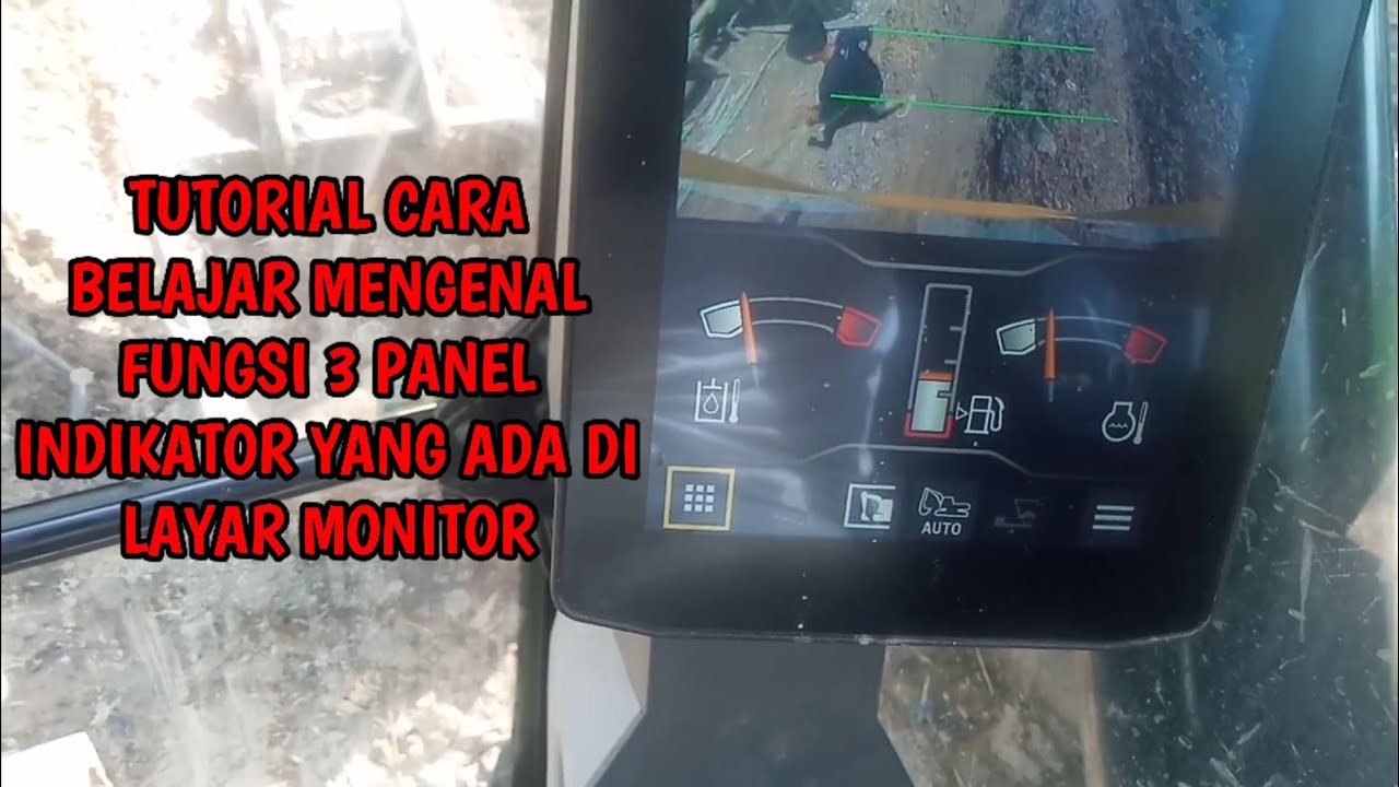 Tutorial belajar gambar 3 panel yang ada dilayar monitor CAT.320 yang model terbaru.