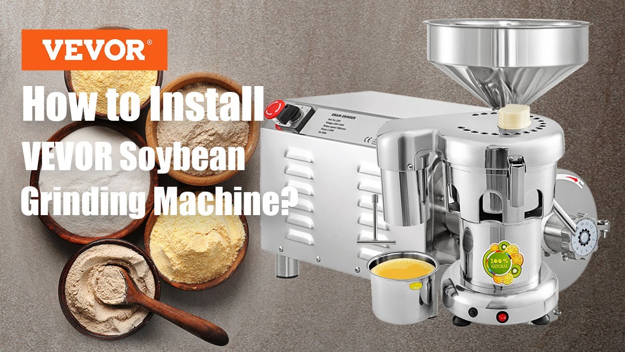 How to Install VEVOR Soybean Grinding Machine?