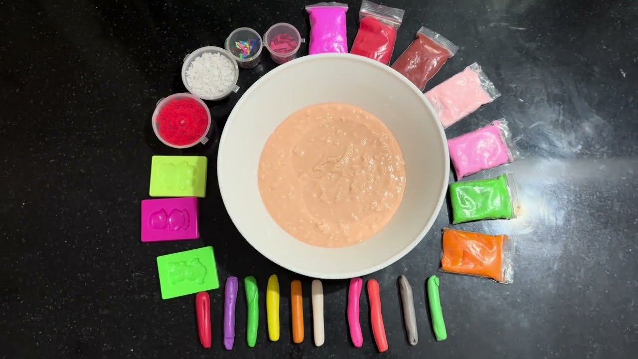 Slime mix👏🏻 | satisfying | asmr #trending #viral #diy #clay #slime 