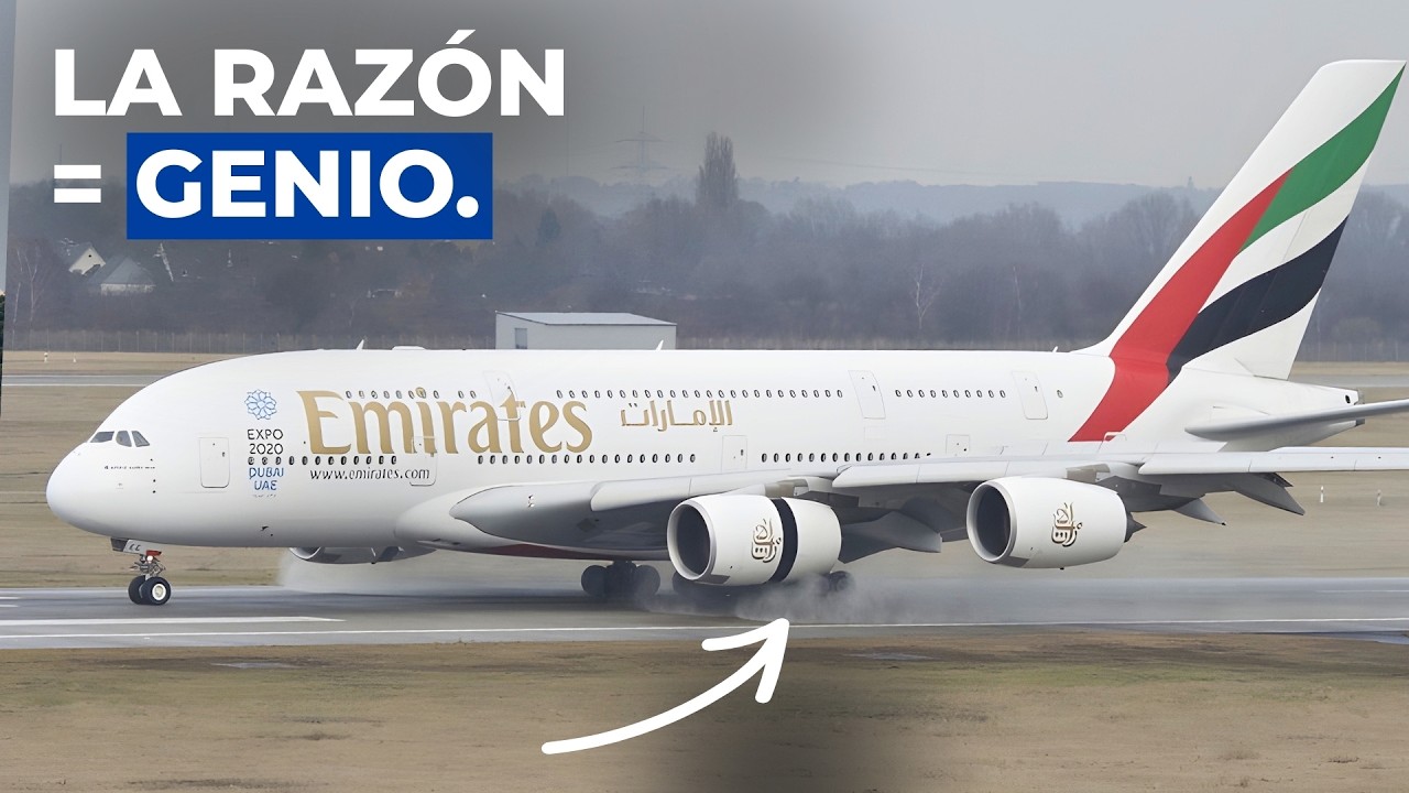 Por Qué El Airbus A380 Solo Usa 2 Motores de Reversa