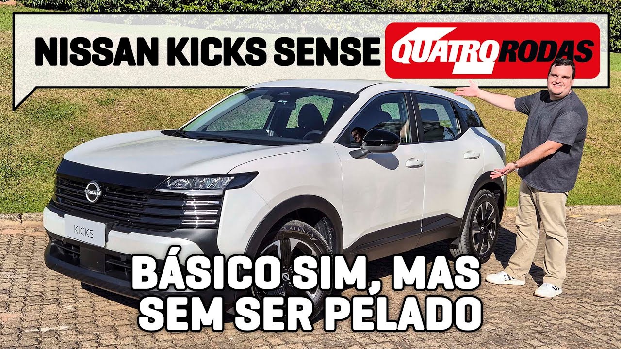 Nissan Kicks Sense 2026 é VERSÃO DE ENTRADA bem equipada por menos de R$ 160.000