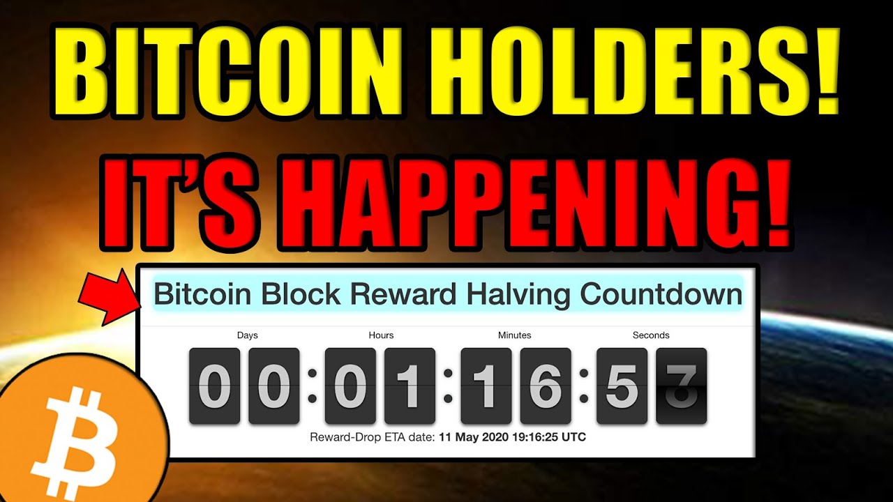 Bitcoin Halving 2020 HAPPENING NOW!